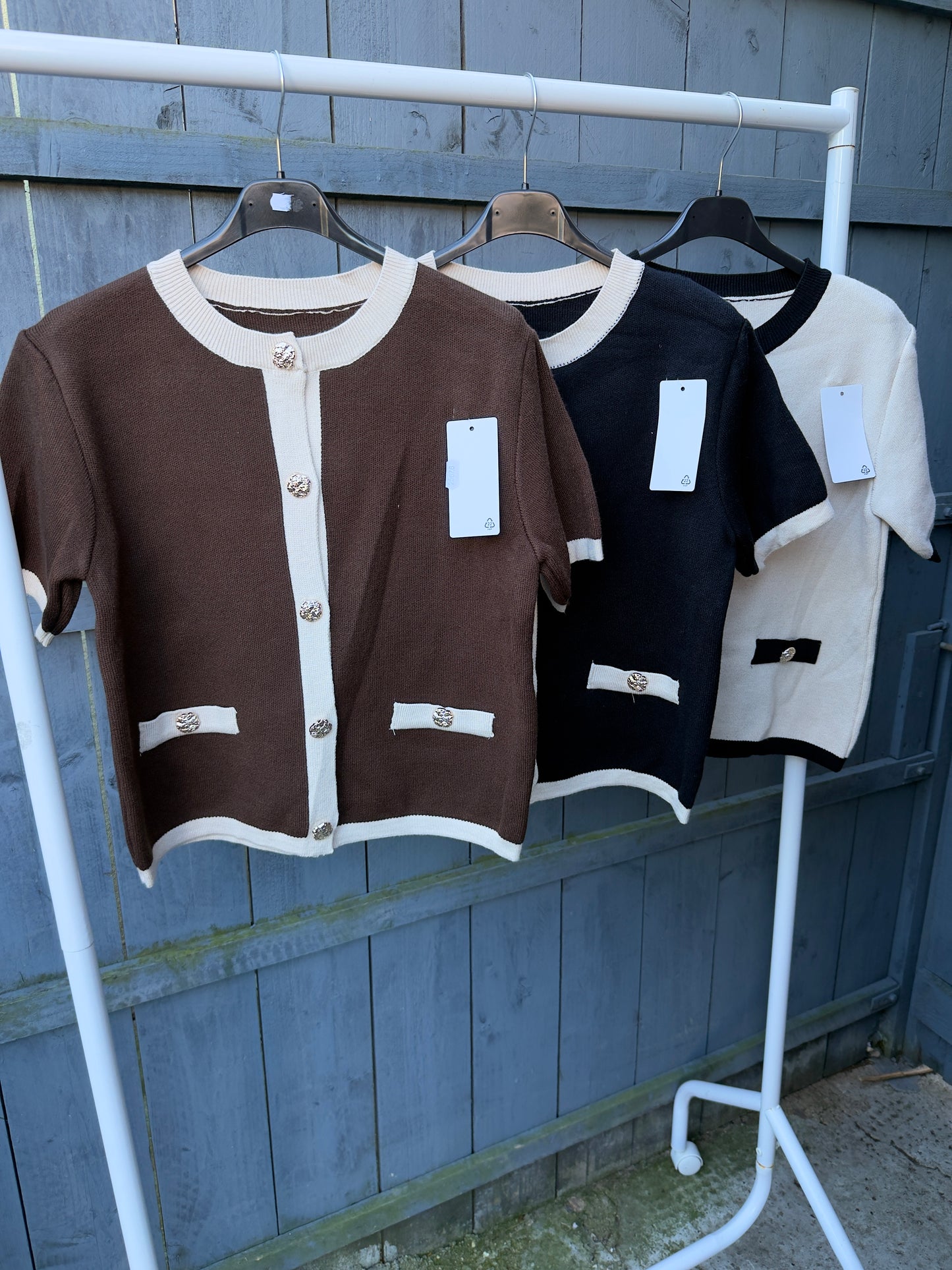 Chunky Short Sleeve Cardigan