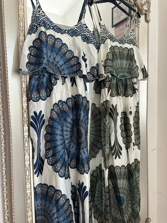 Print Satin Jumpsuit