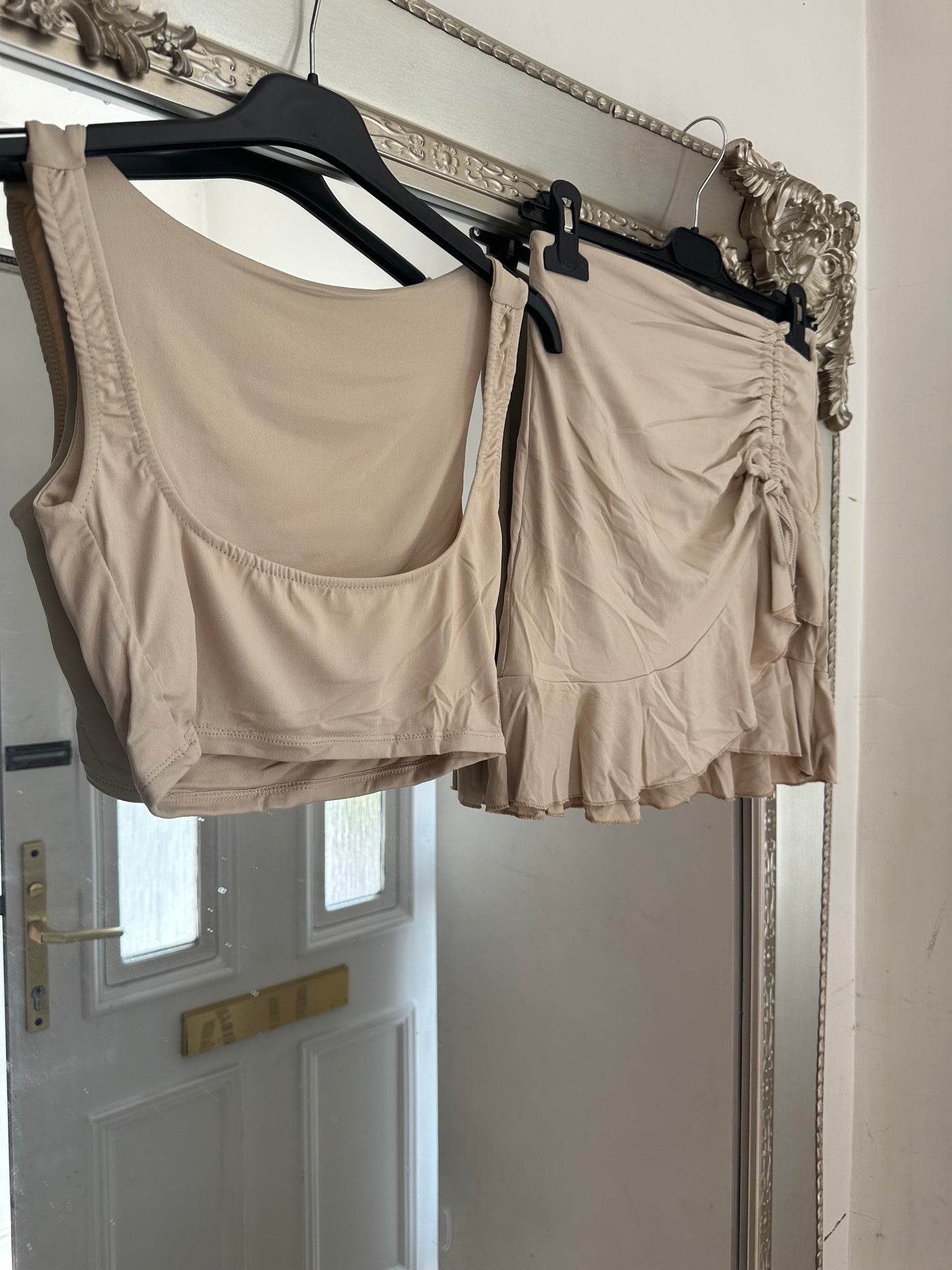 ‘Yvonne’ Crop and Ruched Skirt Set