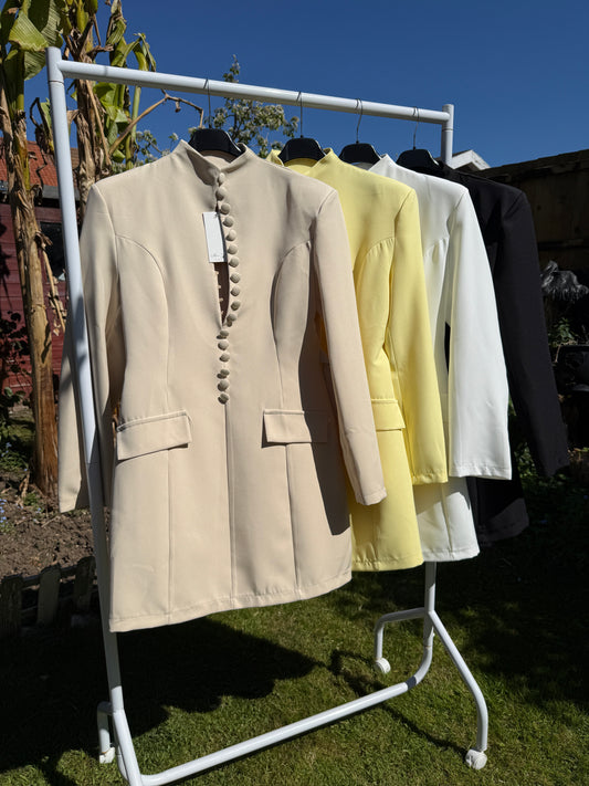 The ‘Camilla’ Button Blazer Dress
