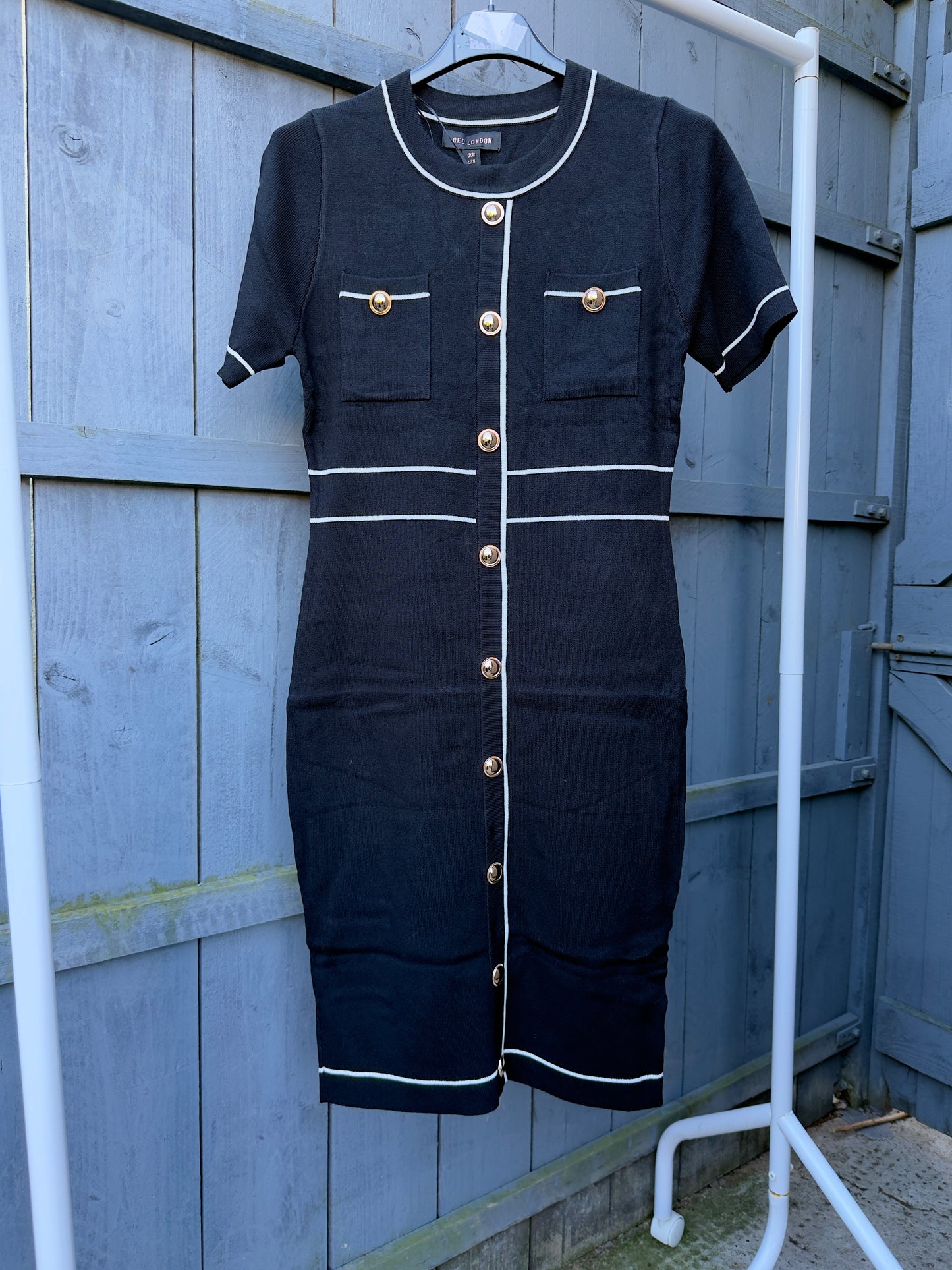 ‘Mia’ Gold Button Dress