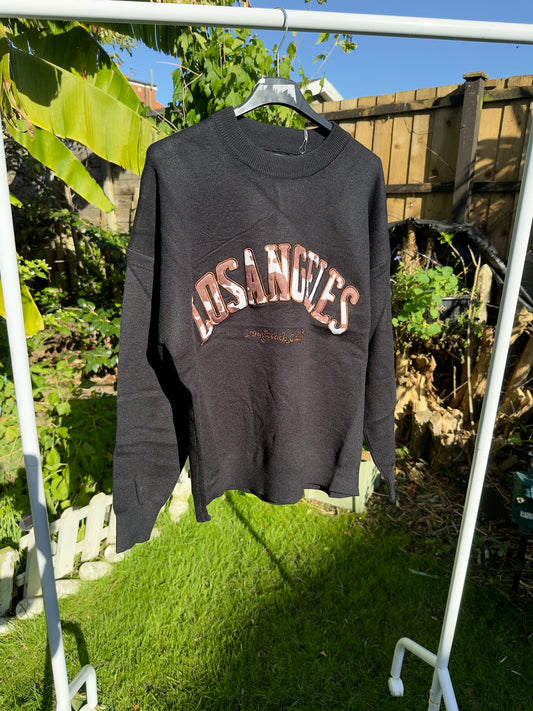 Los Angeles Cow Print Jumper