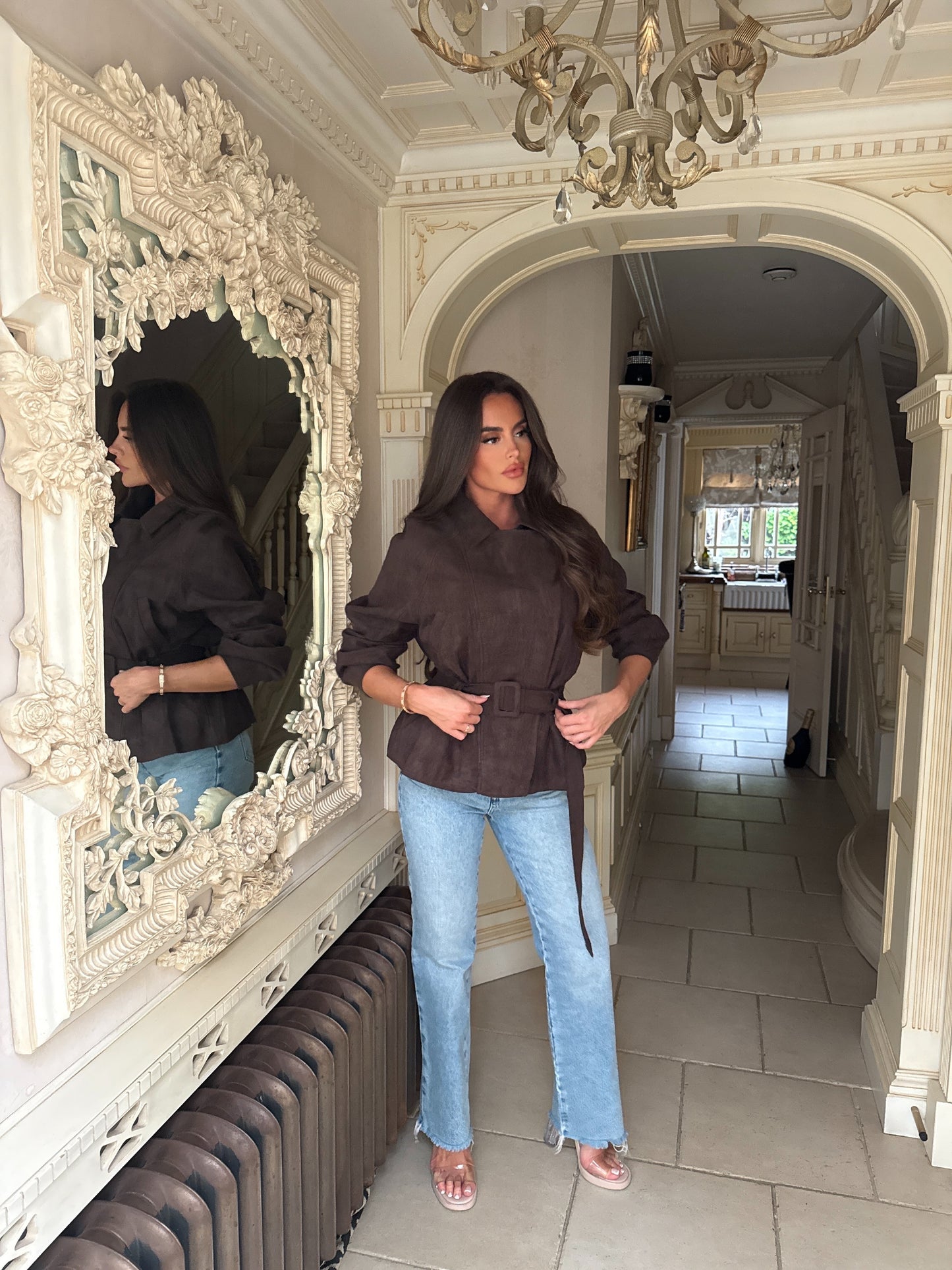 ‘Autumn’ Faux Suede Jacket