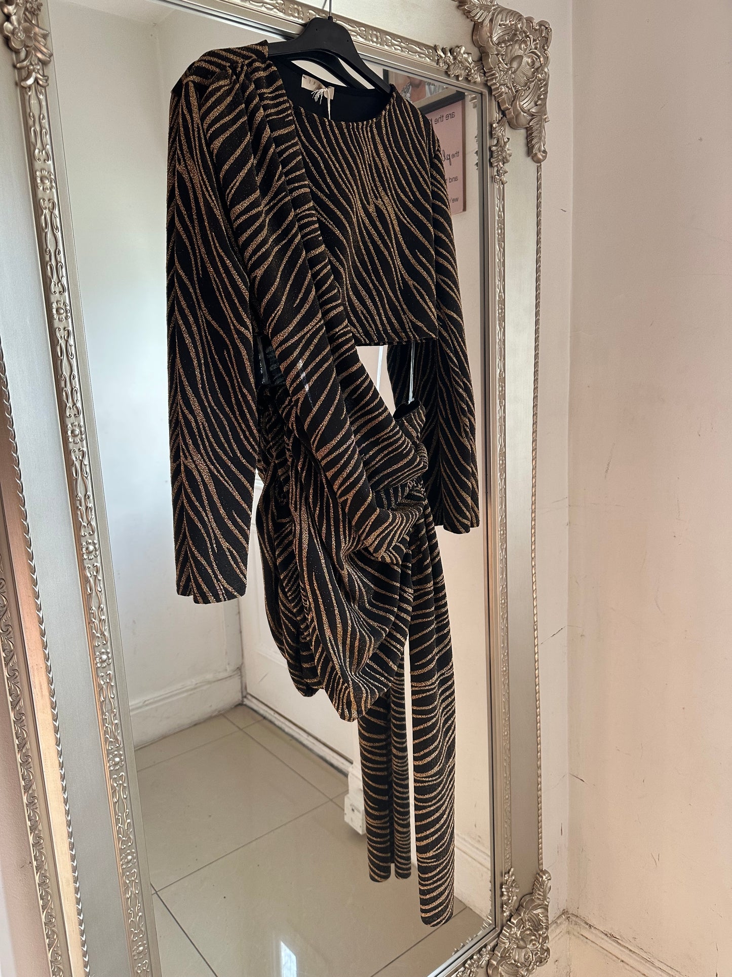 ‘Ella’ Sparkly Drape Dress