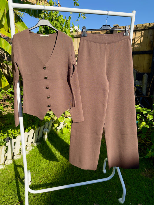 Sienna Luxe Ribbed Flare Set