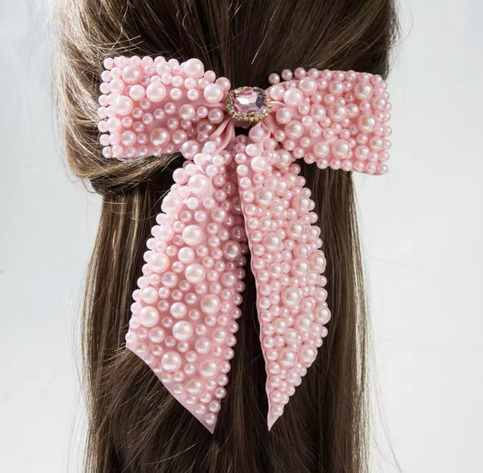 Princess Beaded Hair Bow Accessories