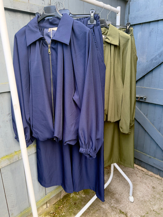 ‘Courtney’ Zip Up Jacket and Trouser Set