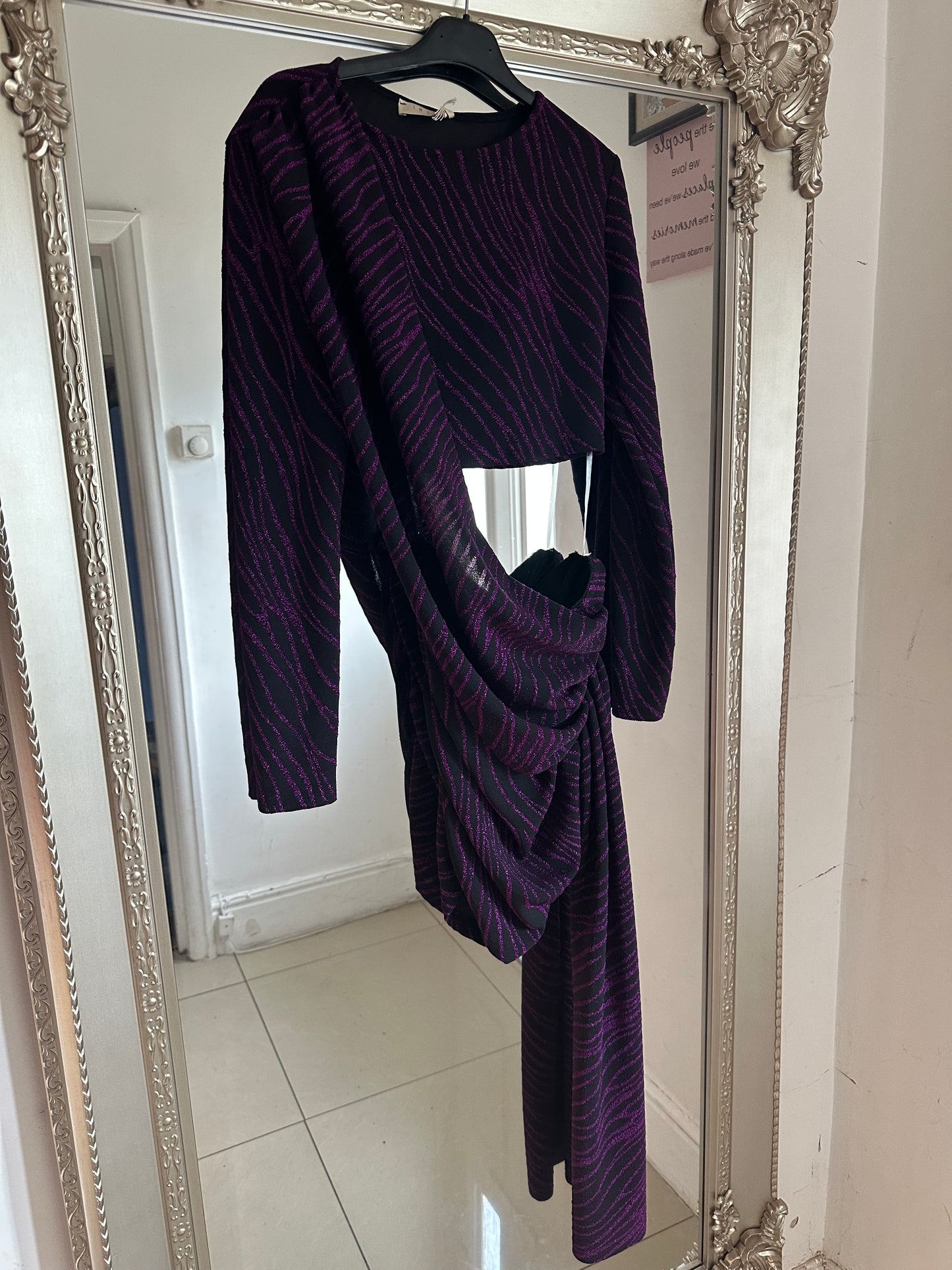 ‘Ella’ Sparkly Drape Dress