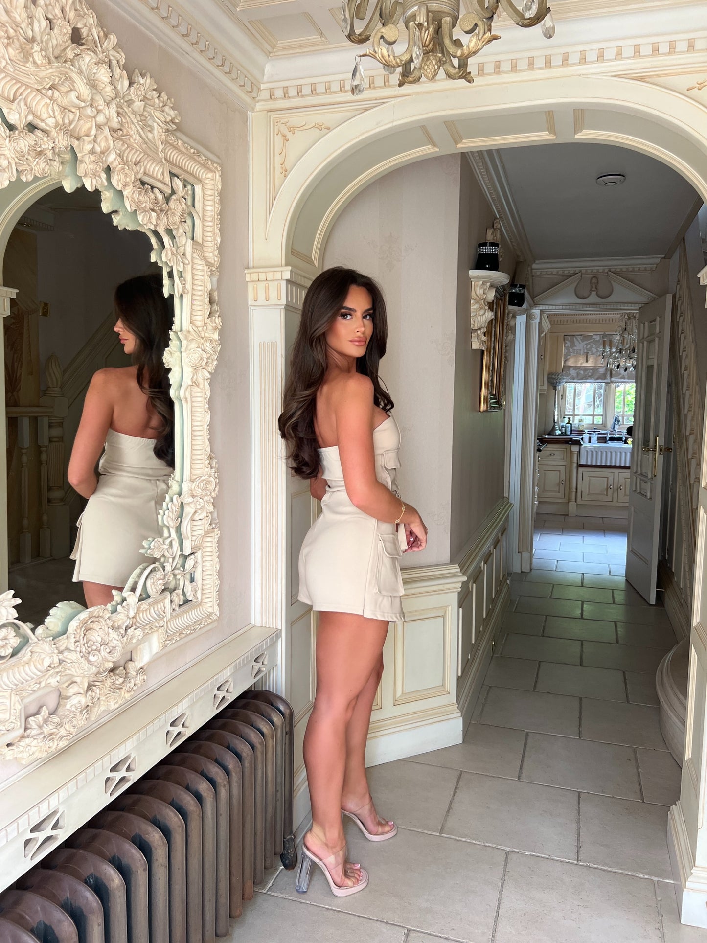 Cargo Bandeau Top & Skort Set