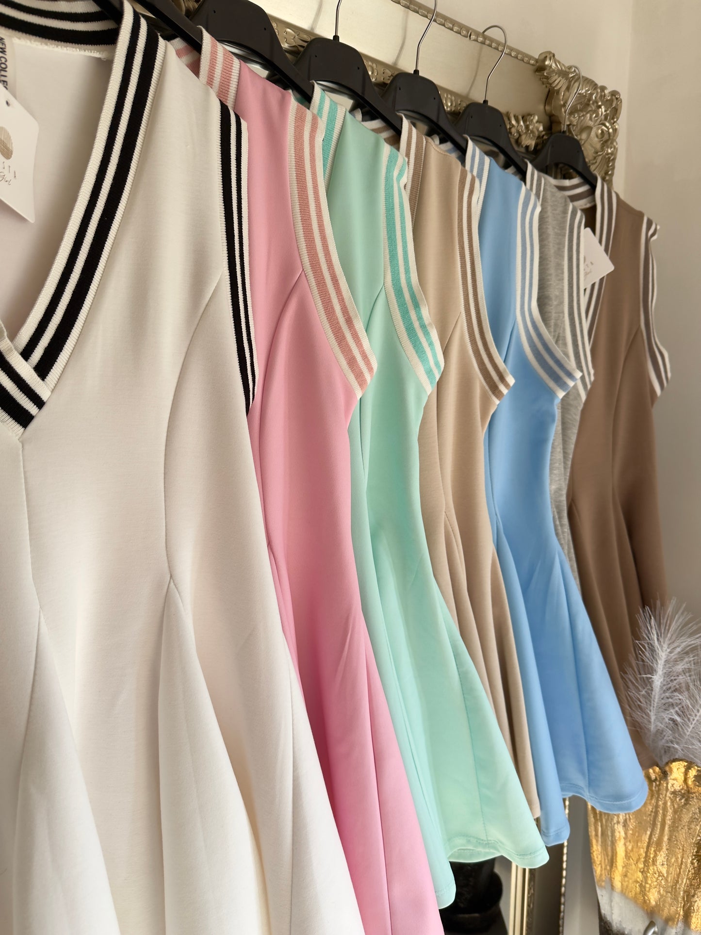‘Joanne’ V Neck Mini Dress