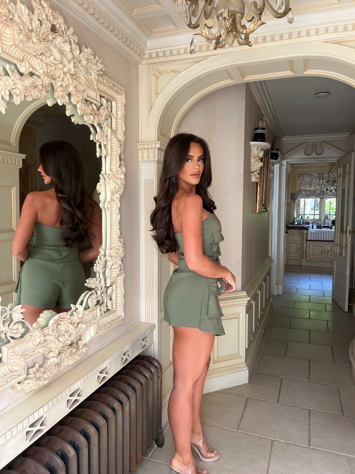 Cargo Bandeau Top & Skort Set