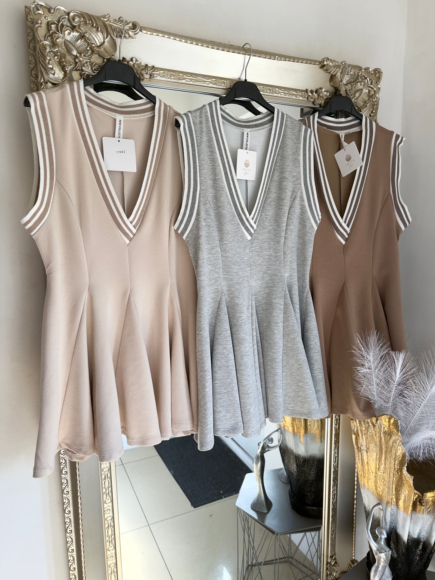 ‘Joanne’ V Neck Mini Dress