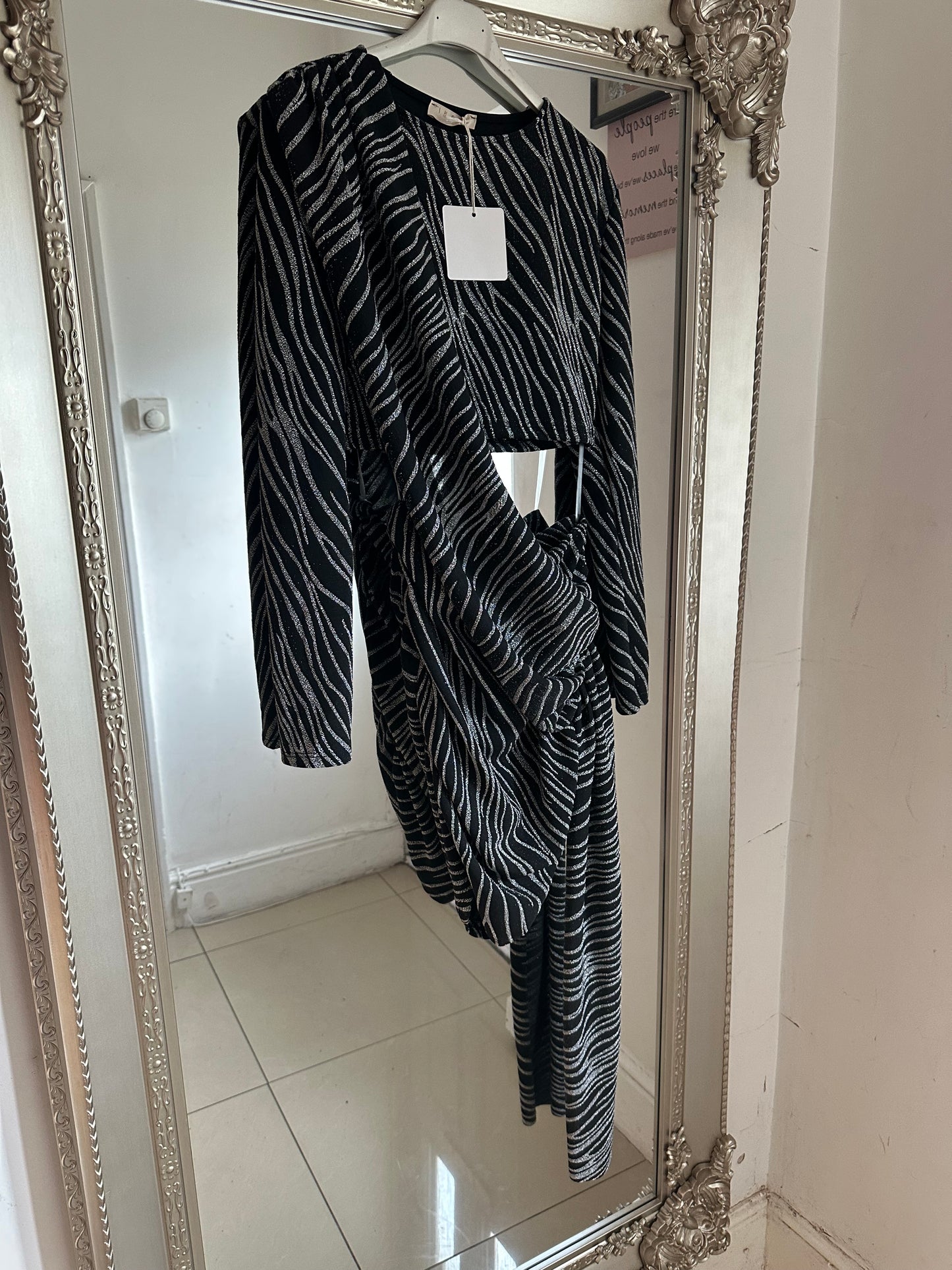 ‘Ella’ Sparkly Drape Dress
