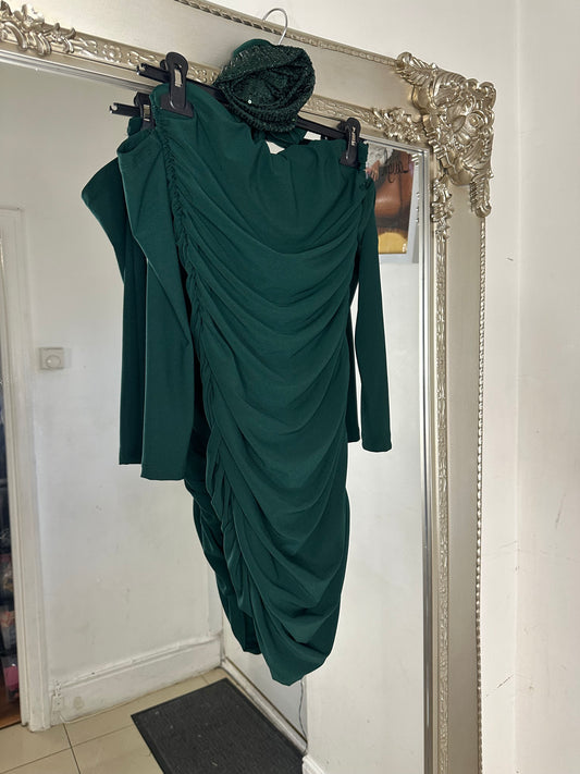 Ruched Corsage Mini Dress