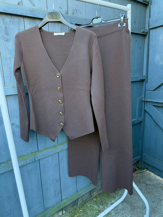 Sienna Luxe Ribbed Flare Set