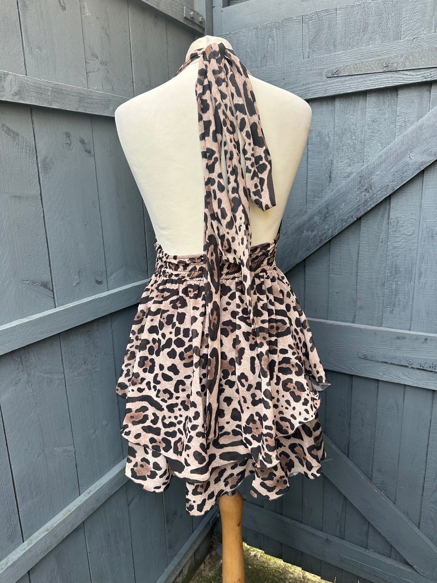 Leopard Print Tier Dress