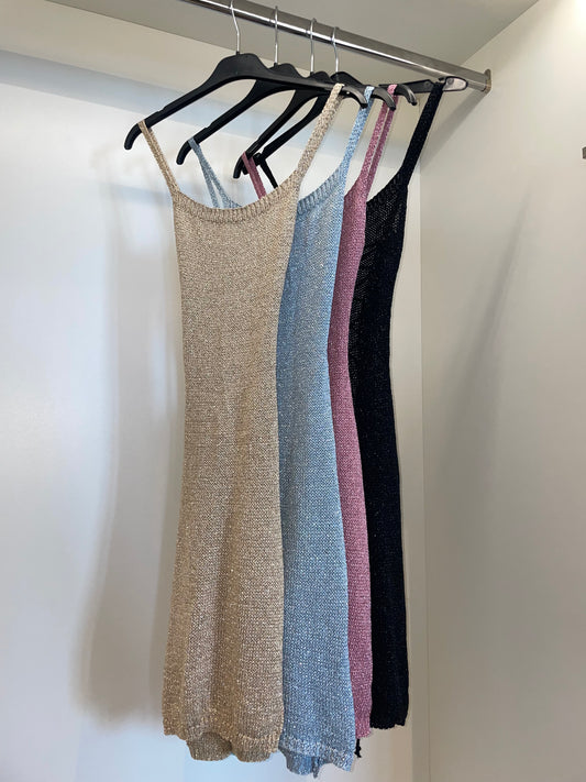 Metallic Mini Lace Up Crochet