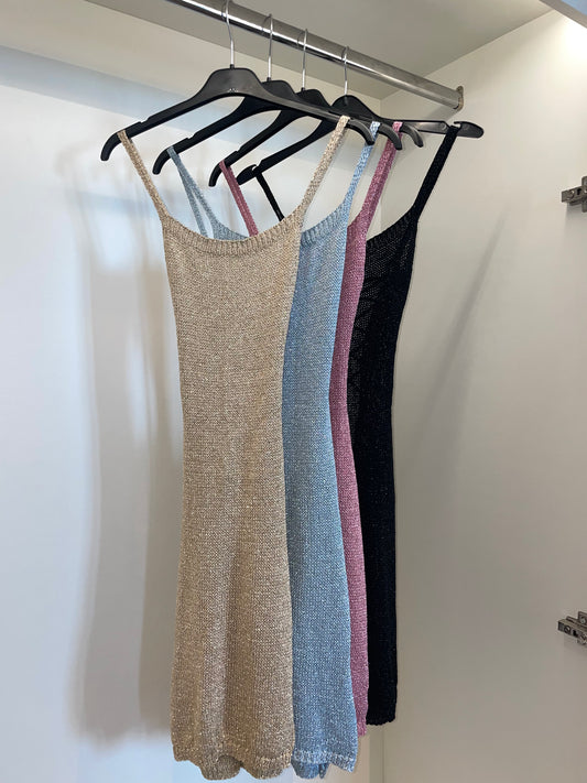 Metallic Mini Lace Up Crochet