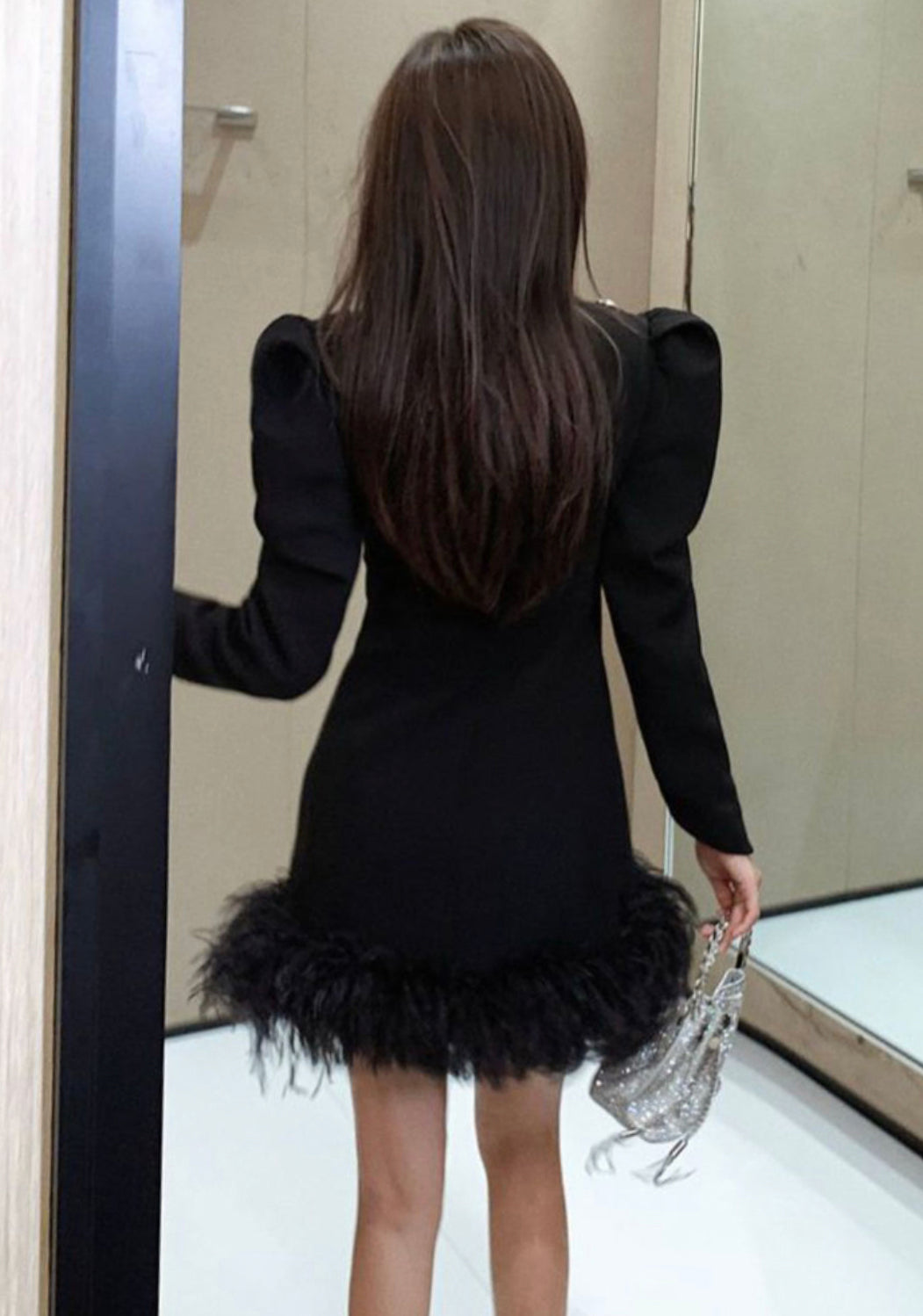 ‘Trixie’ Luxe Feather Dress
