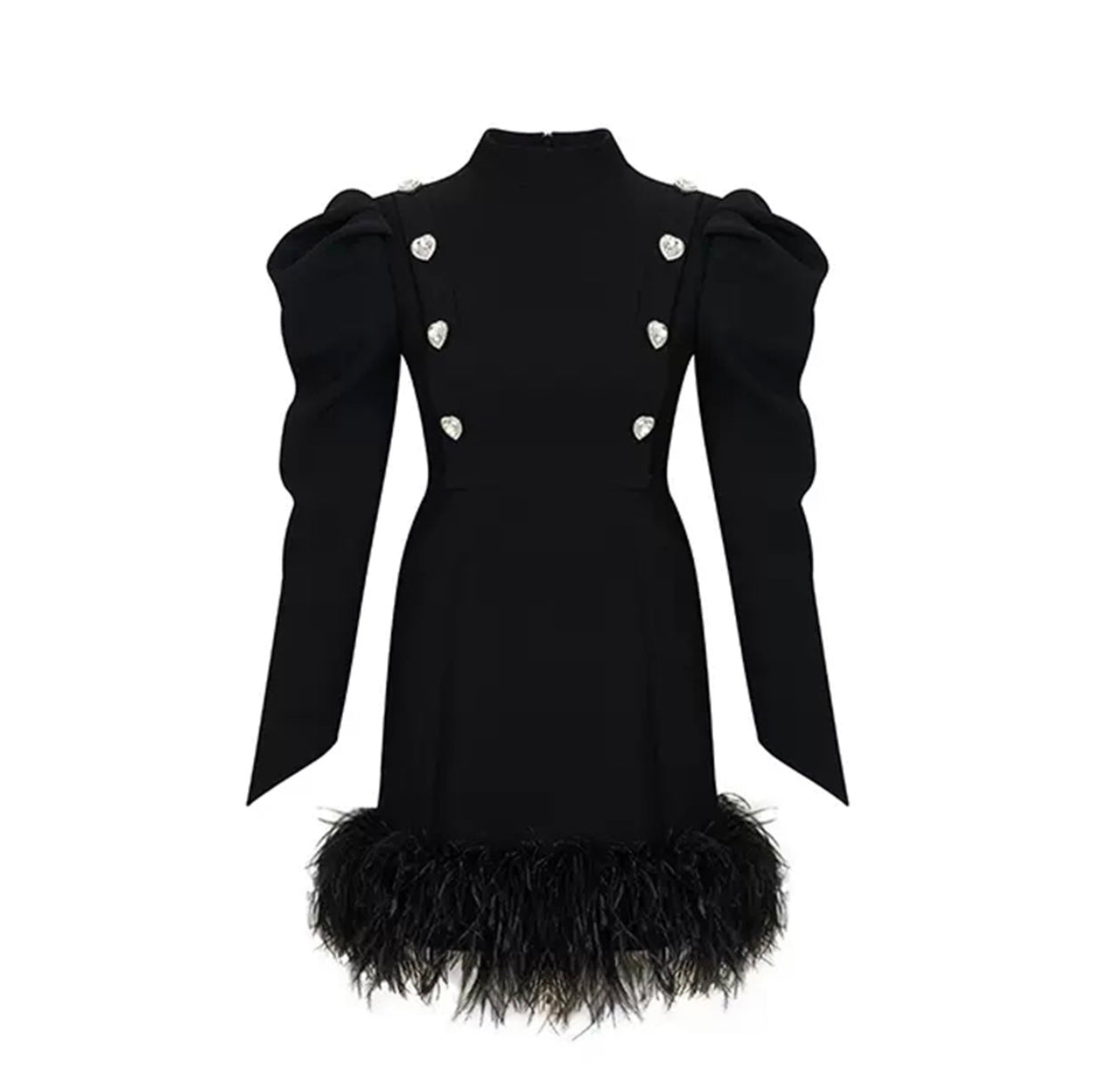 ‘Trixie’ Luxe Feather Dress