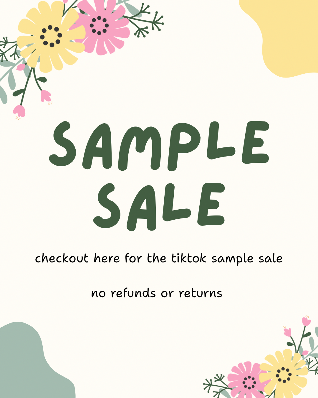 TikTok Sample Sale
