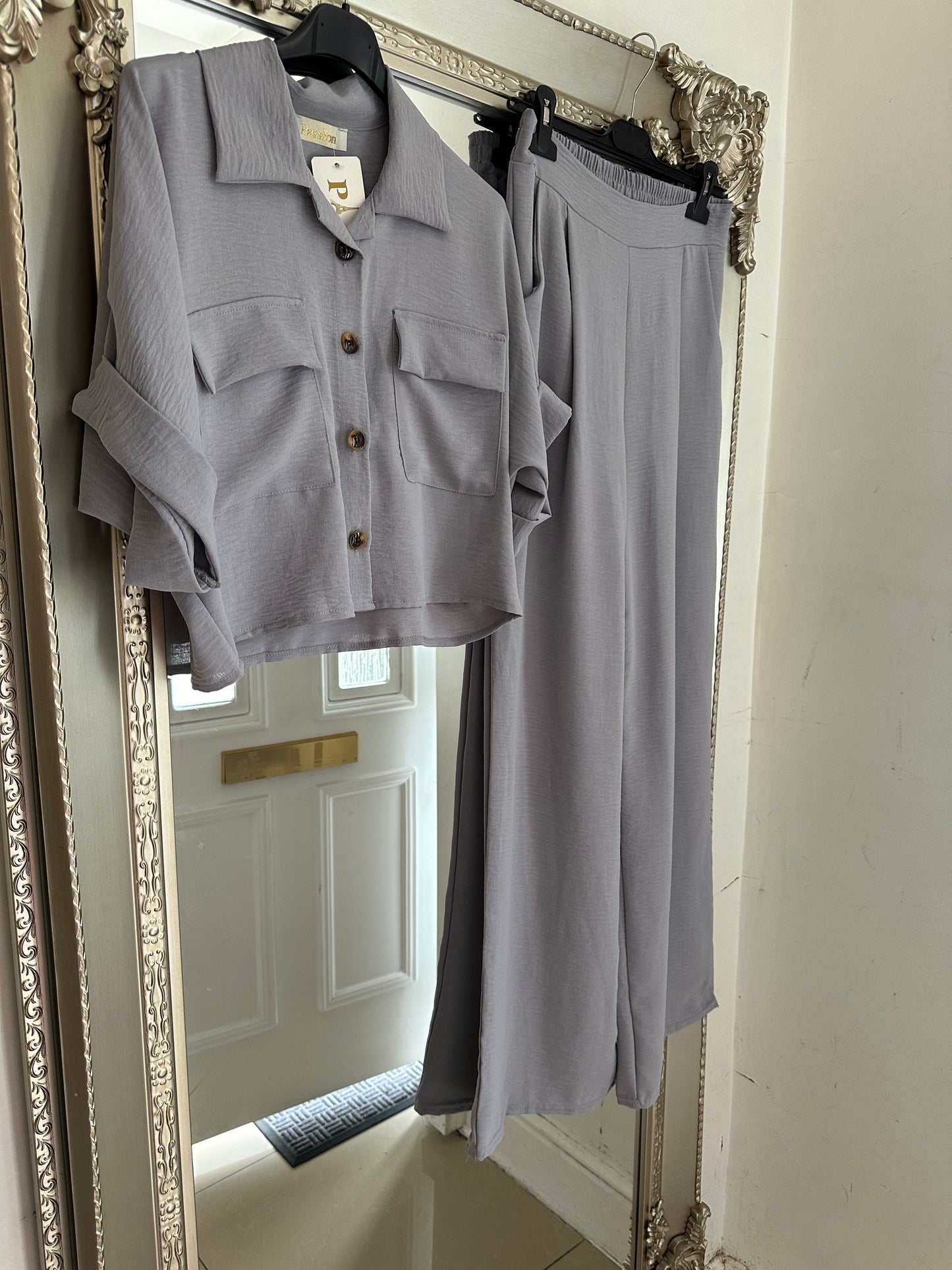 ‘Brodie’ Shirt and Flare Trouser Co Ord