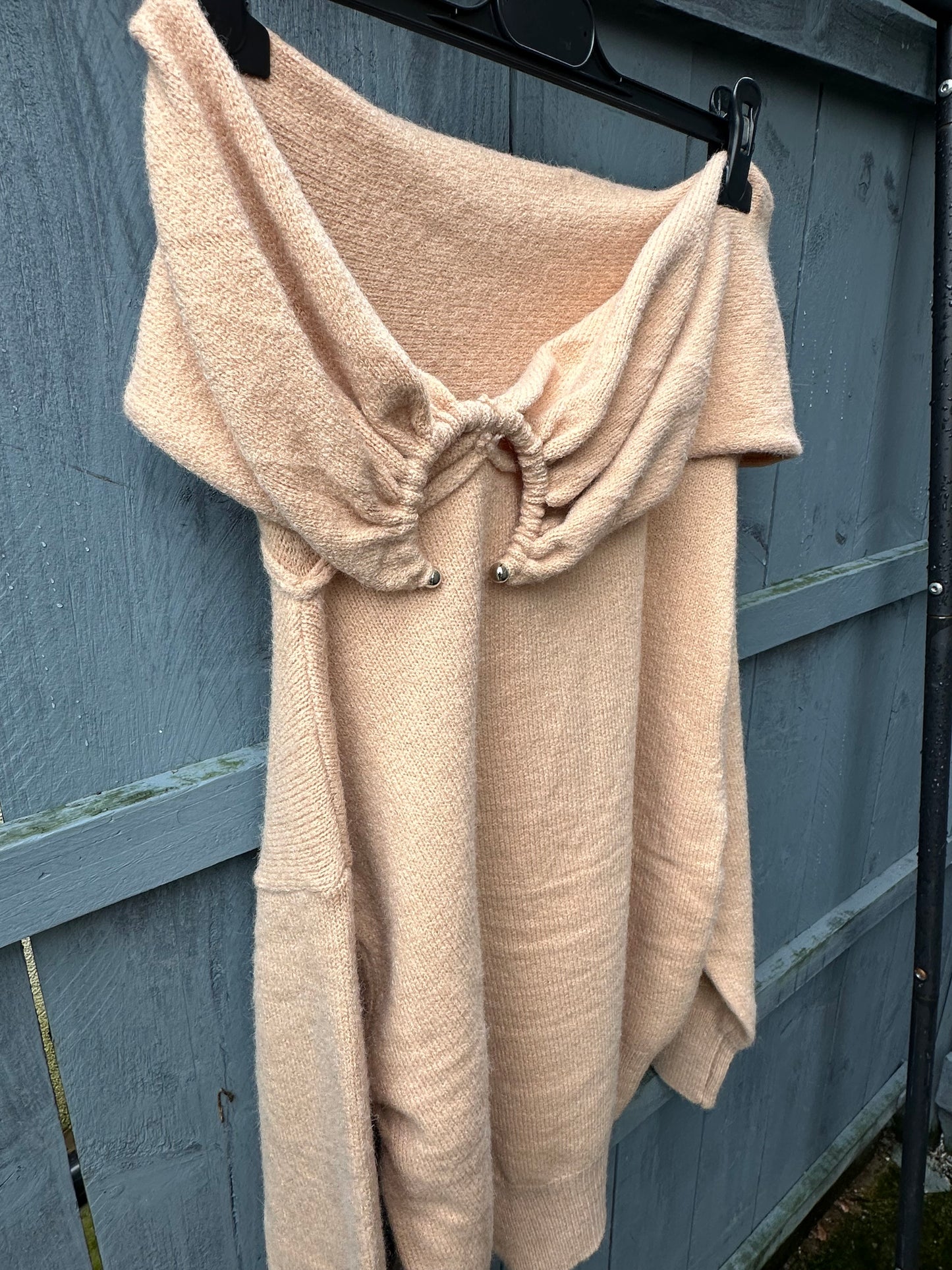 Chunky Off The Shoulder Knit Jumper