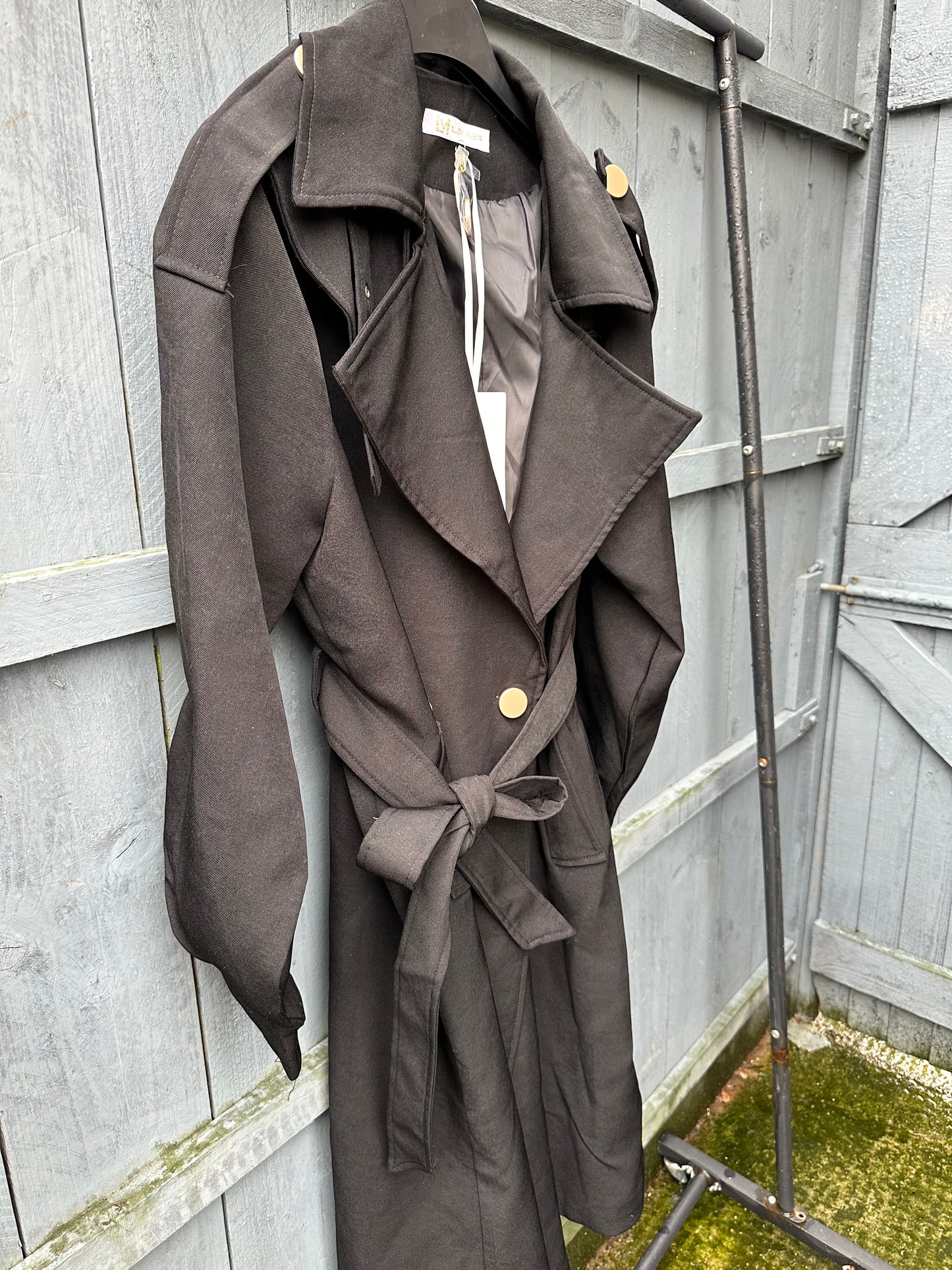 ‘India’ Premium Black Trench Coat