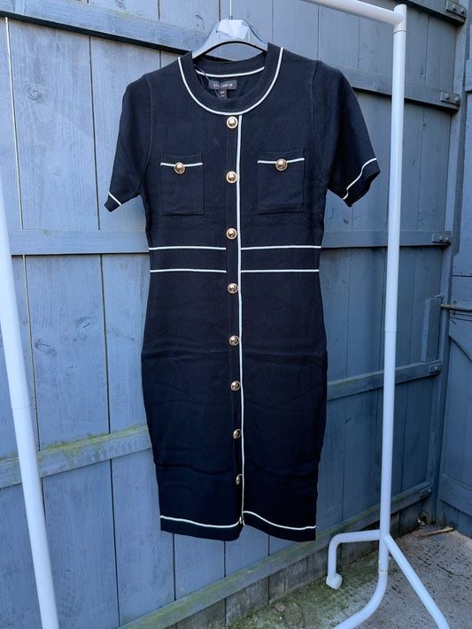 ‘Mia’ Gold Button Dress