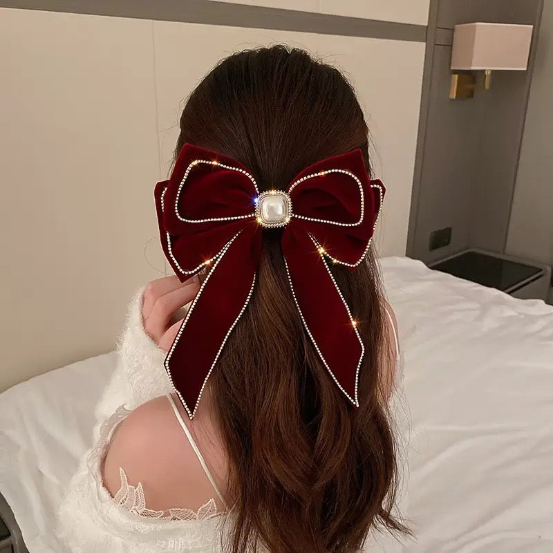 Large Velvet Hair Clip