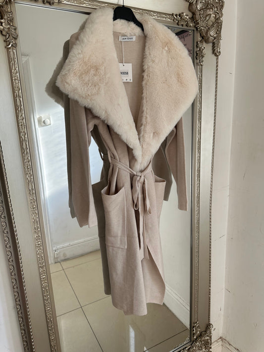 Luxury Faux Fur Coatigan