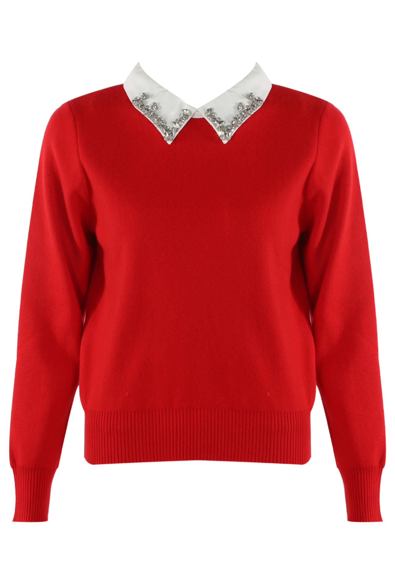 Diamanté Collar Super Soft Jumper