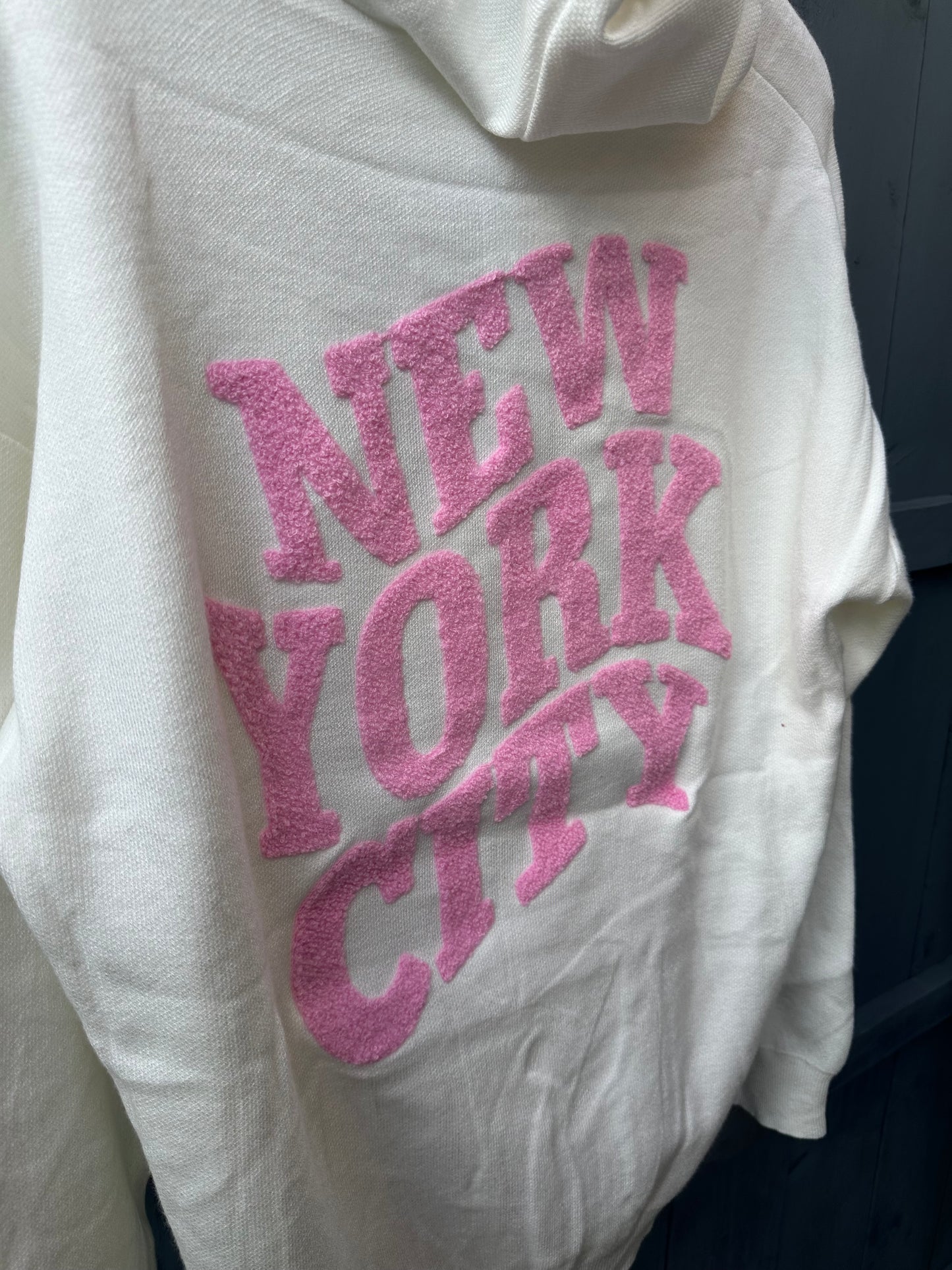 ‘New York City’ Embossed Hoodie