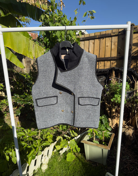 Grey Luxe Waistcoat Vest