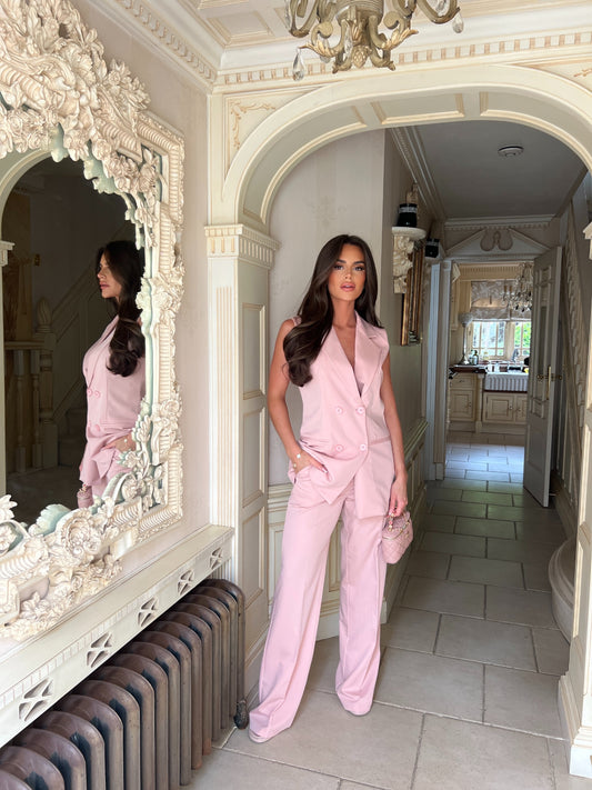 ‘Alyssa’ Longline Waistcoat & Trouser Suit