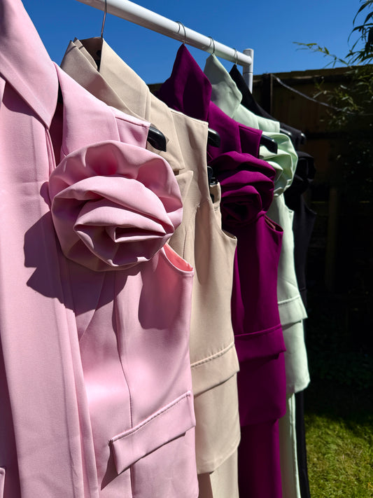 The ‘Zara’ Luxe Corsage Trouser Suit