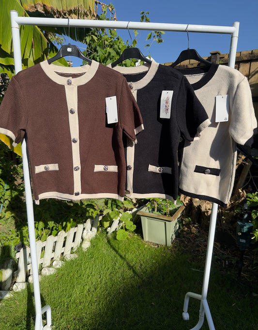 Chunky Short Sleeve Cardigan