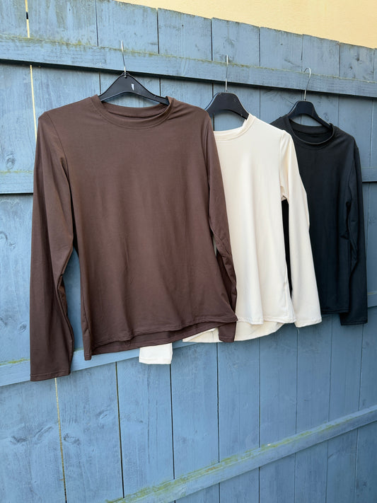 Basic Super Soft Feel Long Sleeve T-Shirt