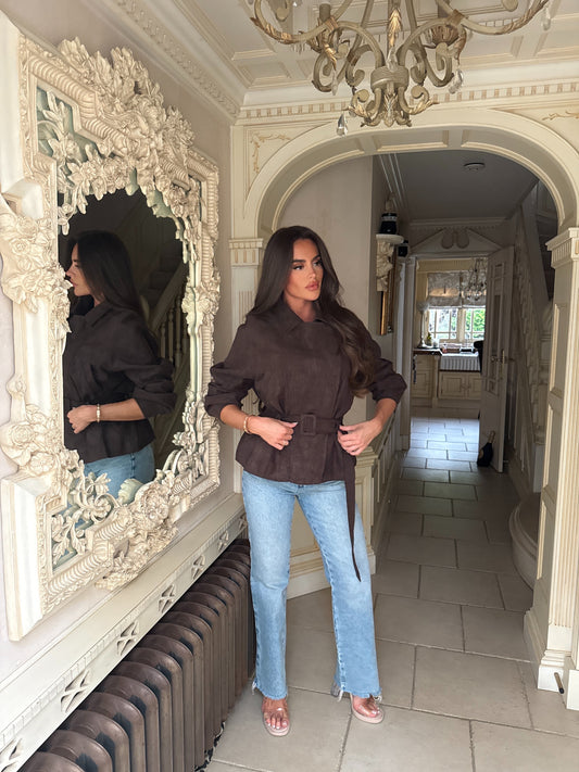 ‘Autumn’ Faux Suede Jacket