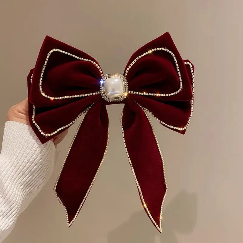 Large Velvet Hair Clip