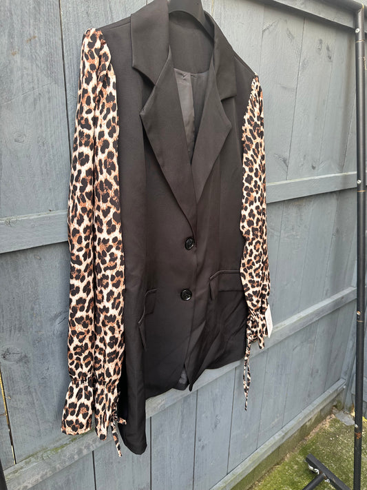 Leopard Print Blazer