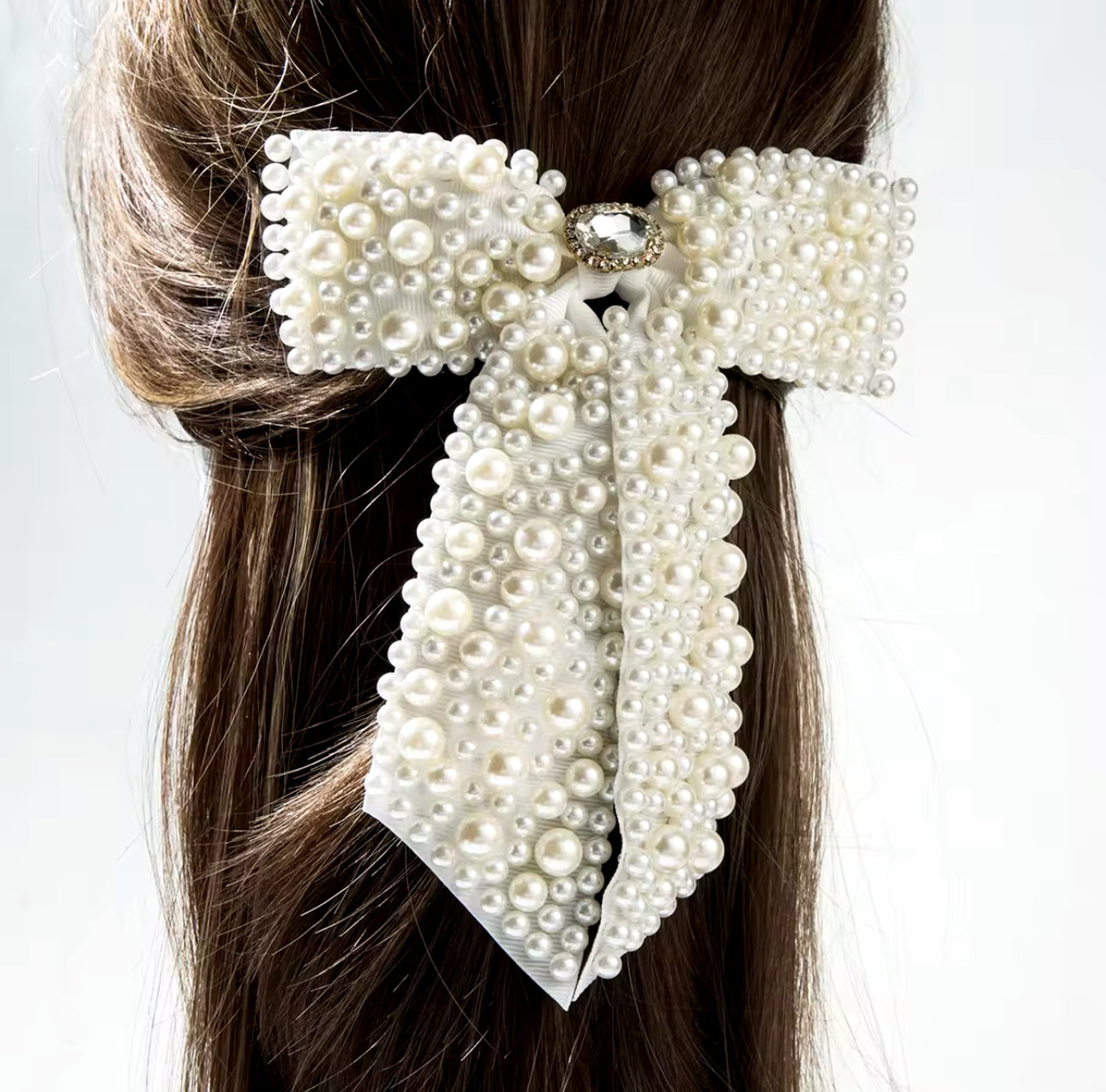 Princess Beaded Hair Bow Accessories