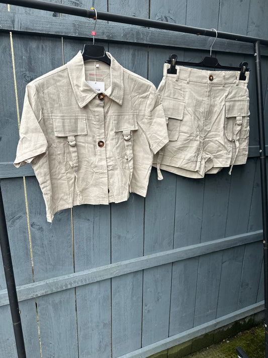 Cargo Shirt & Shorts Co-Ord