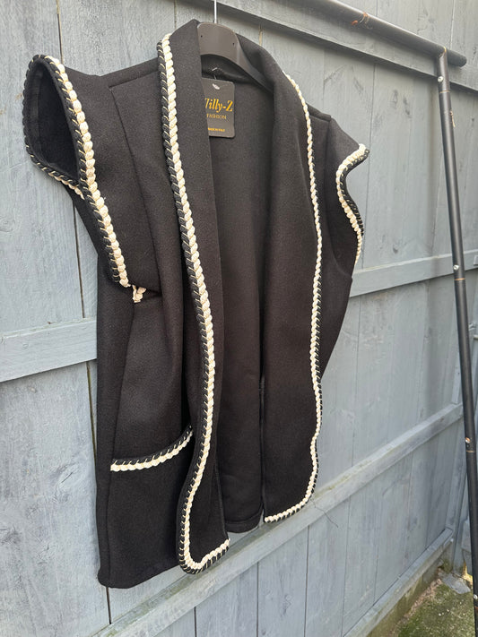 Black Rope Waistcoat