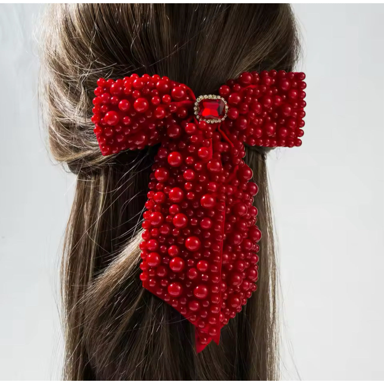 Princess Beaded Hair Bow Accessories