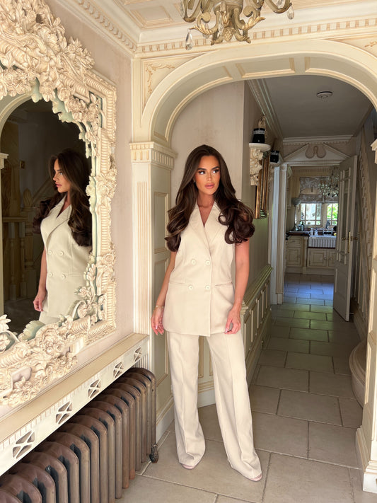 ‘Alyssa’ Longline Waistcoat & Trouser Suit
