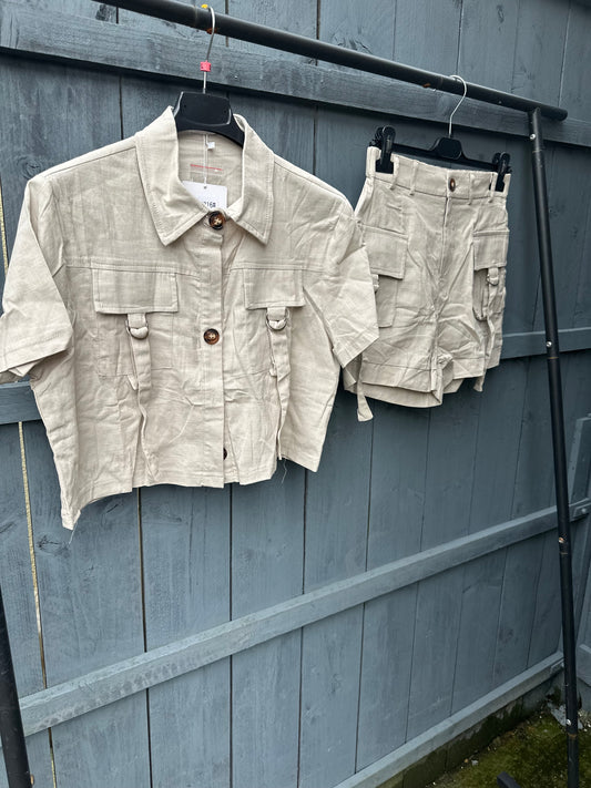 Cargo Shirt & Shorts Co-Ord