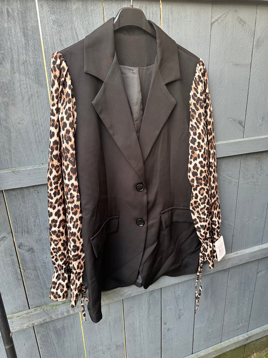 Leopard Print Blazer