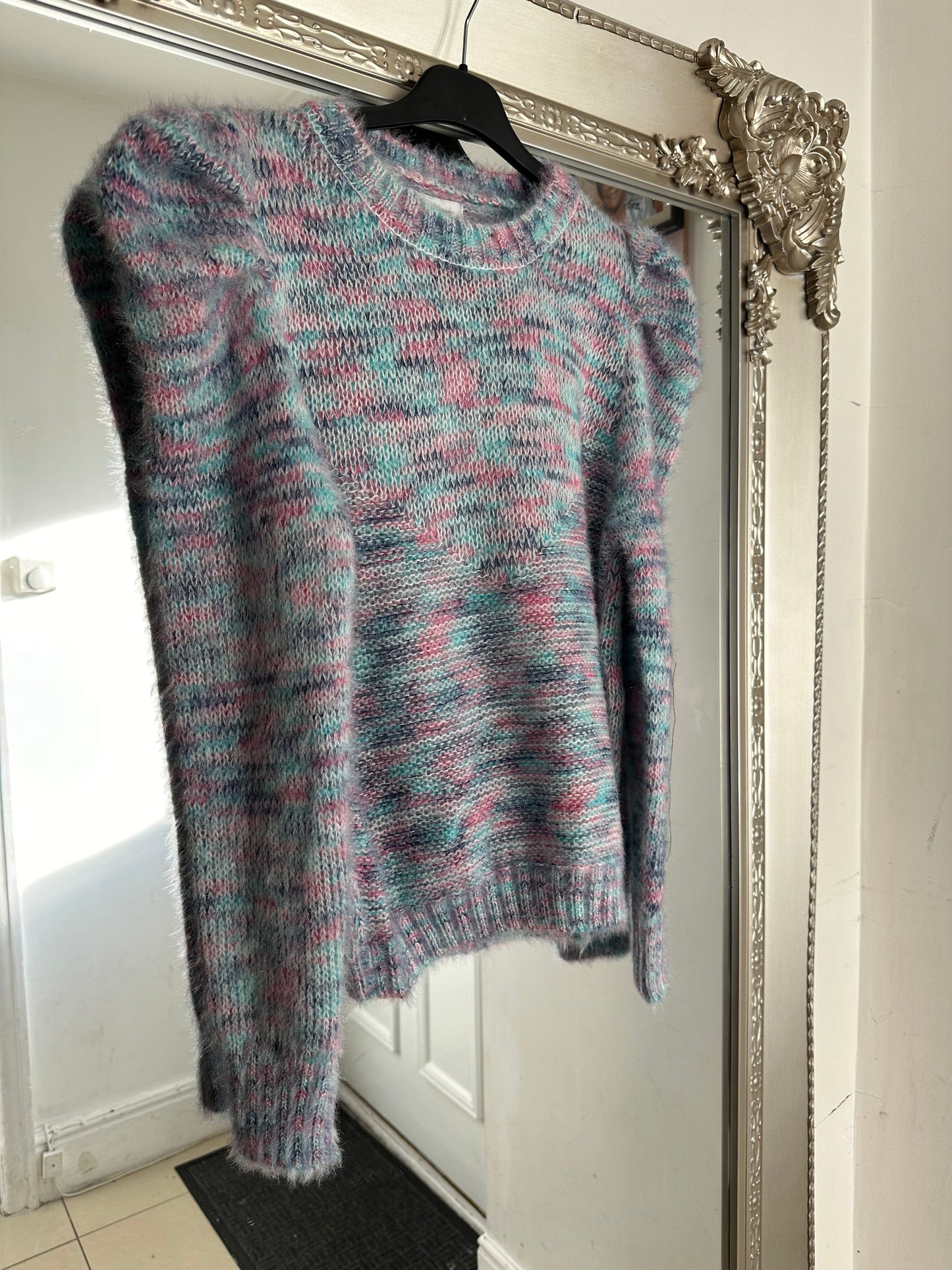 Fluffy Colourful Knit Jumper