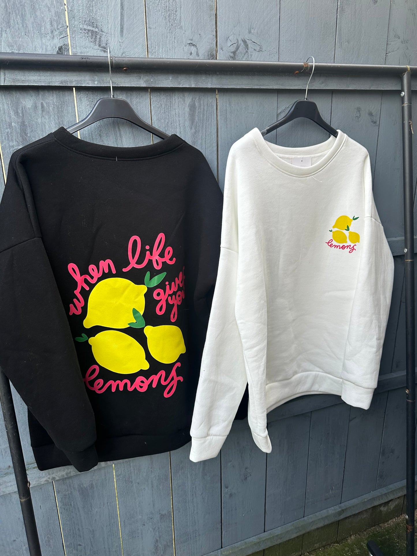 ‘Lemons’ Slogan Sweatshirt